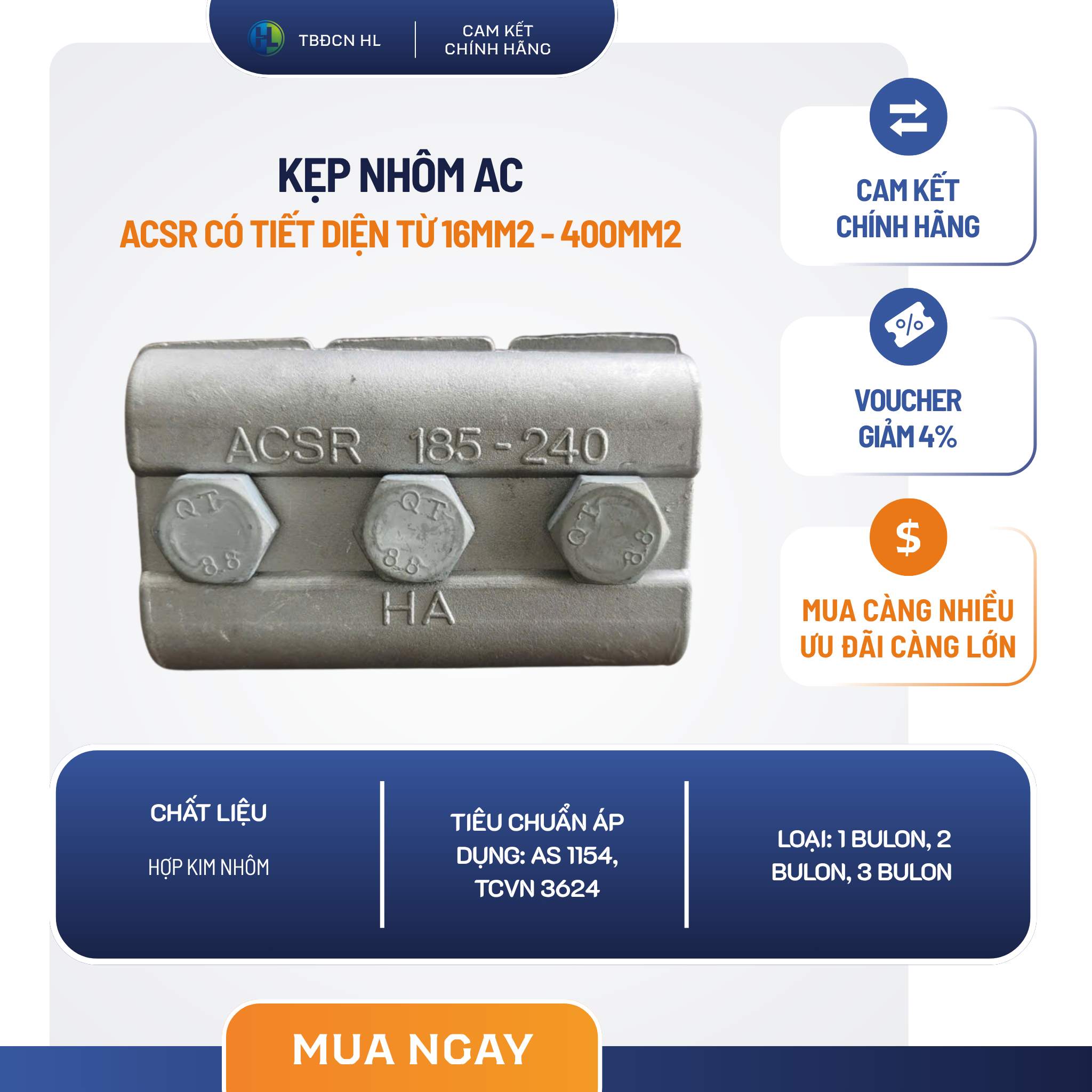 Kẹp nhôm AC